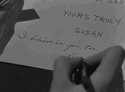 Writing I Believe In You To GIF
