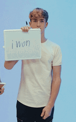 Written I Won On White Board GIF