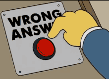 Wrong Answer The Simpsons GIF