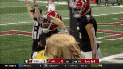 WSH Vs ATL Football On CBS GIF