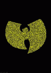 Wu Tang Clan Logo Glitter Animation GIF
