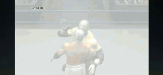 WWE 2K Kane Chokeslam Rey Mysterio GIF