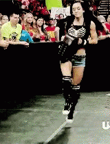 WWE AJ Mendez Skipping GIF