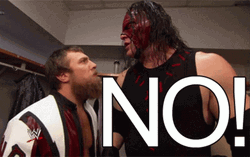 WWE Face To Face Kane And Daniel Hell No GIF