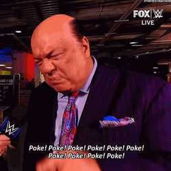 WWE Manager Paul Heyman Saying Poke GIF