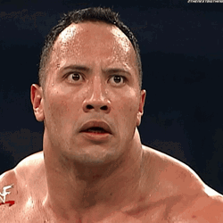 WWE Shocked Dwayne Johnson  GIF