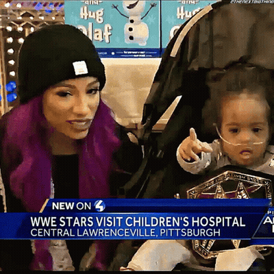 WWE Stars Visit Children's Hospital In Pittsburgh GIF