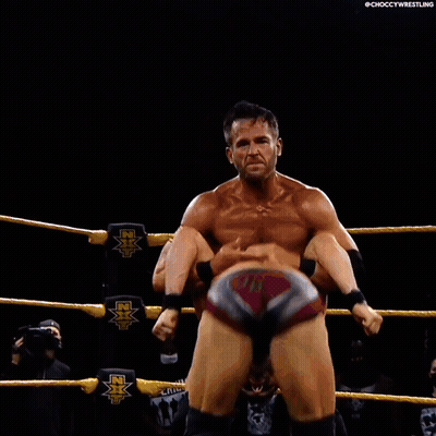 WWE Wrestling Match In Front Of Crowd GIF
