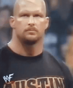 WWF Stone Cold Steve Austin Not Amused GIF