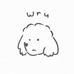 Wya Cute Dog Head GIF