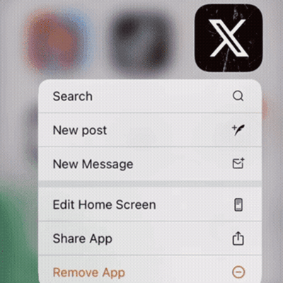 X App On Screen GIF