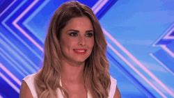 X Factor Cheryl Cole Happy Then Sad Reaction GIF