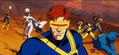 X-Men Group Including Cyclops And Storm GIF