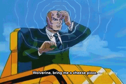 X-Men Professor Wolverine Pizza Meme GIF