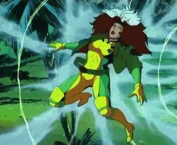 X-Men Rogue Attacked Pain GIF