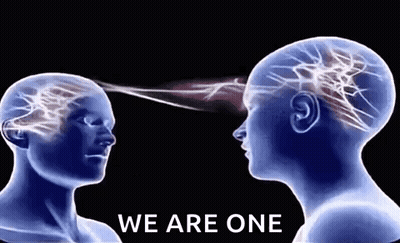 X-Ray Of Man's Head With Light Coming Out GIF