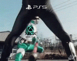 Xbox PS5 Power Rangers Meme GIF