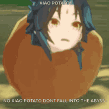 Xiao Potato Falling GIF