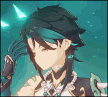 Xiao Testing Powers GIF