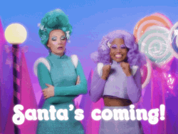 Xmas Happy Holiday Santa Is Coming GIF