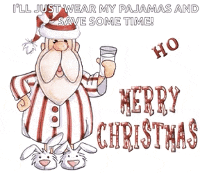 Xmas Jokes Santa GIF