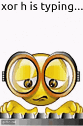 Xor H Is Typing Emoji GIF