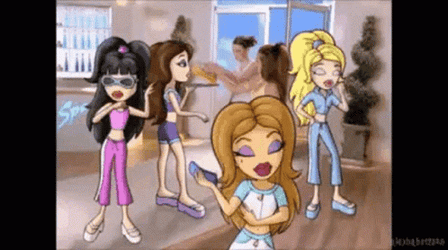 Y2k Sassy Bratz Doll  GIF
