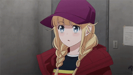 Ya Boy Kongming Eiko Shy Fixing Hair GIF