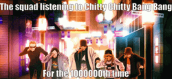 Ya Boy Kongming Squad Listening To Chitty Bang Bang GIF