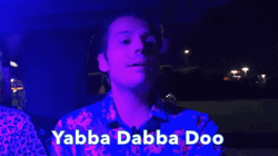 Yabba Dabba Doo Drunk Couple GIF