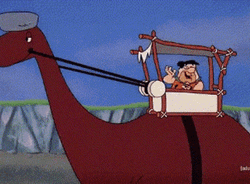 Yabba Dabba Doo Fred Flintstone Getting Sucked GIF