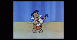Yabba Dabba Doo Fred Flintstone Guitar GIF