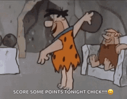 Yabba Dabba Doo Score Some Points Tonight GIF