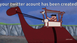 Yabba Dabba Doo Twitter Account Created GIF
