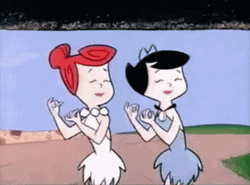 Yabba Dabba Doo Wilma And Betty Dance GIF