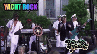 Yacht Rock Band Performing On Stage GIF