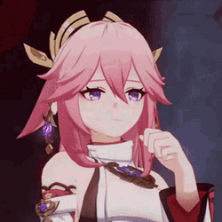 Yae Miko Cute Girl Laugh GIF