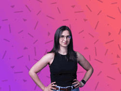 Yael Shelbia Doing Finger Guns Pew Pew GIF