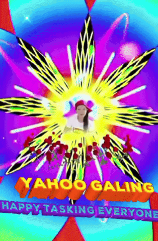 Yahoo Galing Happy Tasking Poster GIF