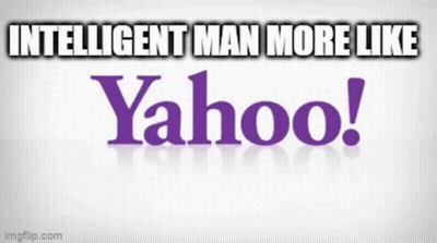 Yahoo Logo Intelligent Man More Like Yahoo GIF