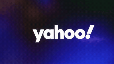 Yahoo Logo On Dark Blue GIF