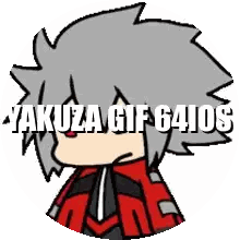 Yakuza Boy With Gray Hair Sticker