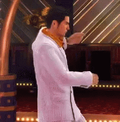 Yakuza Kazuma Kiryu Disco Dancing GIF