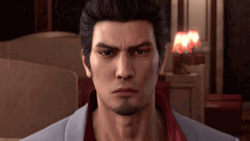 Yakuza Kazuma Kiryu Serious Face GIF