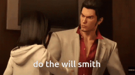 Yakuza Kiwami Will Smith Slap GIF