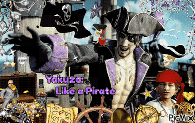 Yakuza Like A Pirate Man In Pirate Costume GIF