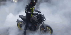 Yamaha MT 09 Burnout GIF