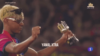 Yamal Xtra Soccer Player In Crowd GIF