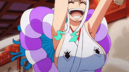 Yamato Carrying Luffy GIF