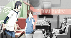Yamato Kurosawa And Mei Tachibana Fist Bump Each Other GIF